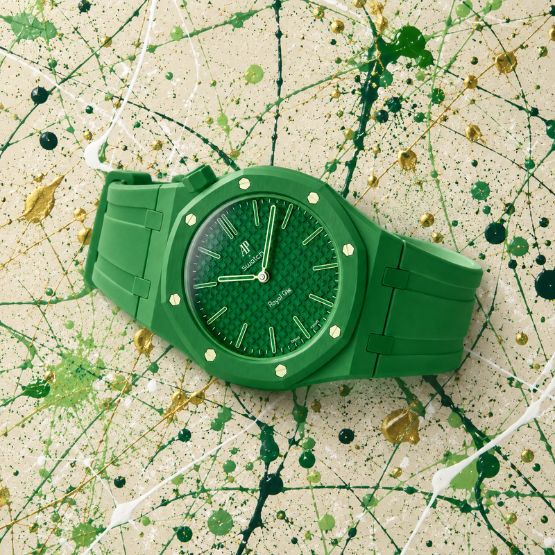 GREEN EIGHT Inspired Band for AP x Swatch