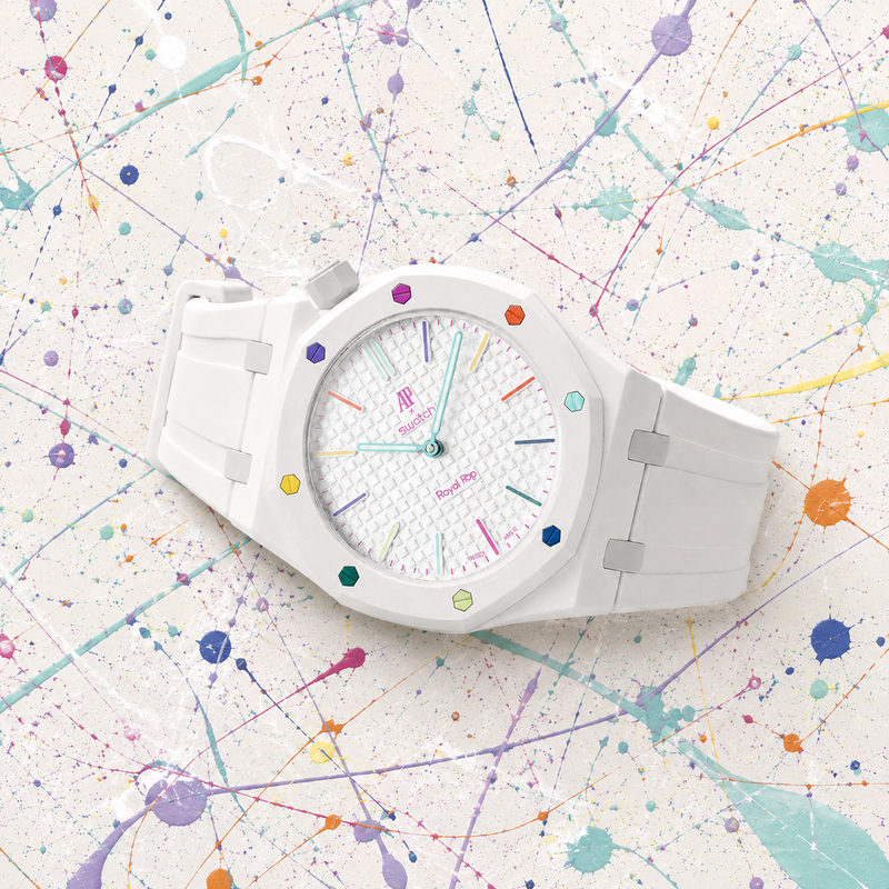 HUIT BLANC Inspired Band for AP x Swatch